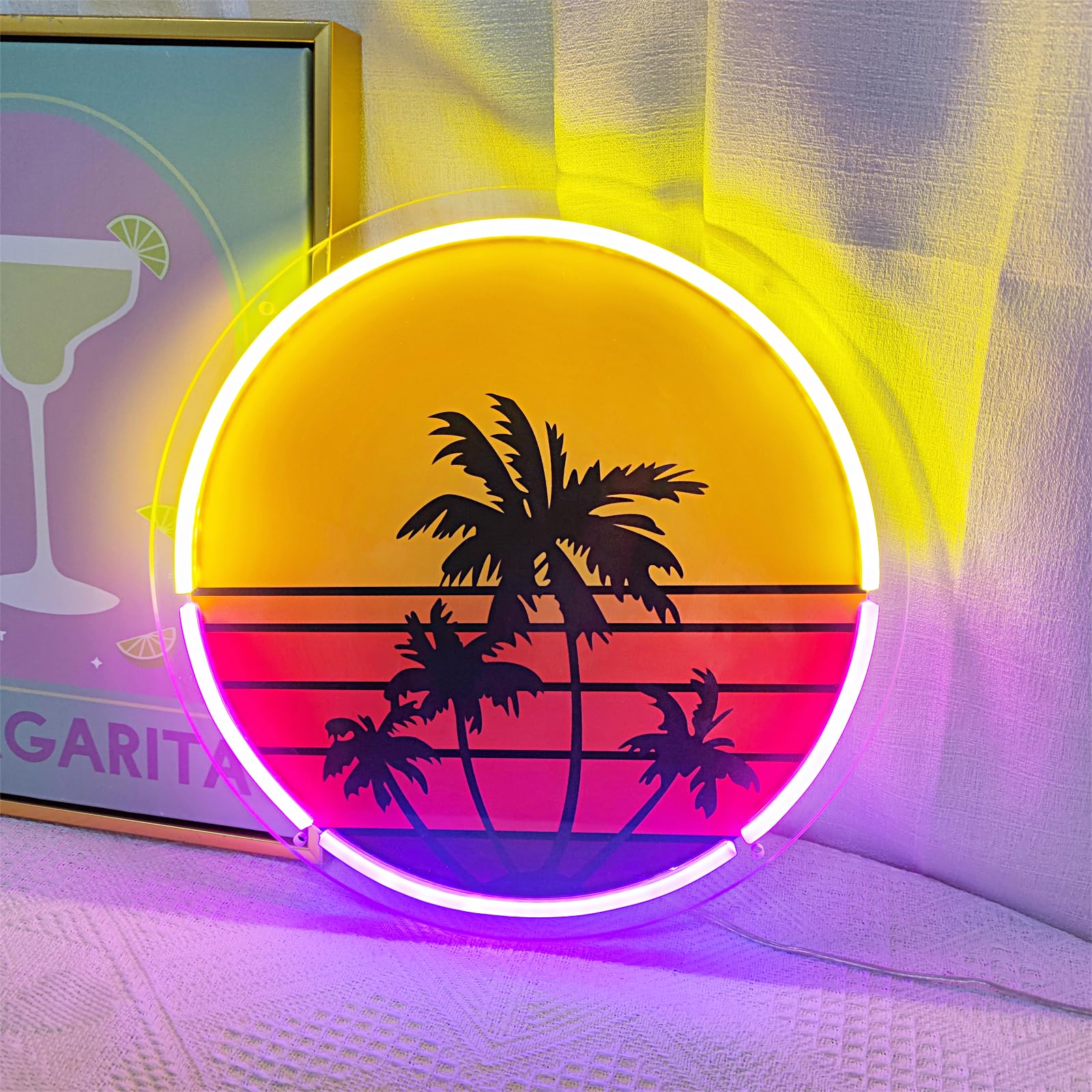 Wall Decor Lighting Tree - Zonsondergang neonlicht geschikt voor kamer slaapkamer