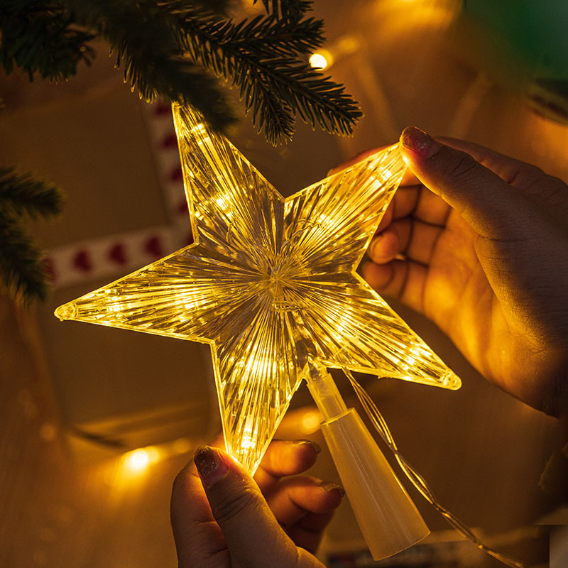 Home Decor Lighting Tree - 15/19/23 Cm Kerstboom Top Ster Licht