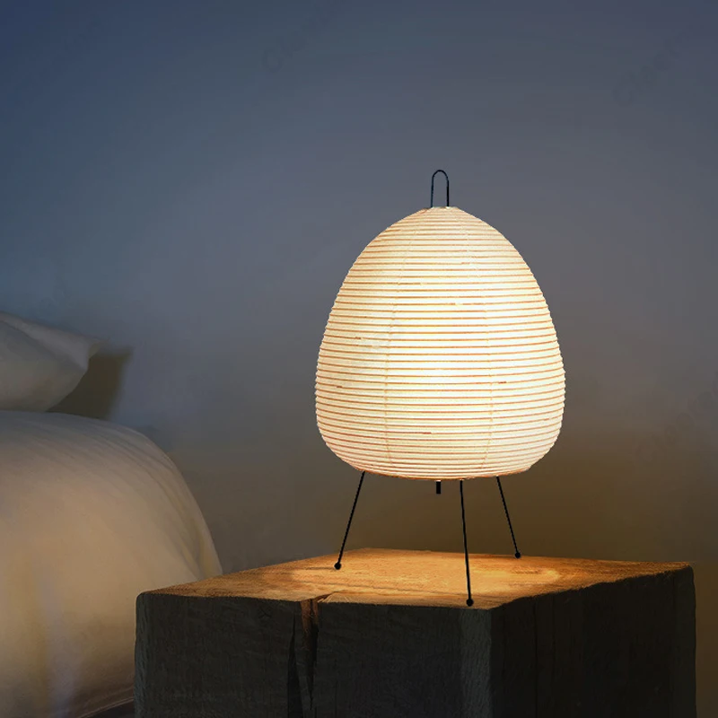 Lantern Paper Solar - Japans design papieren tafellamp statief rijstpapier