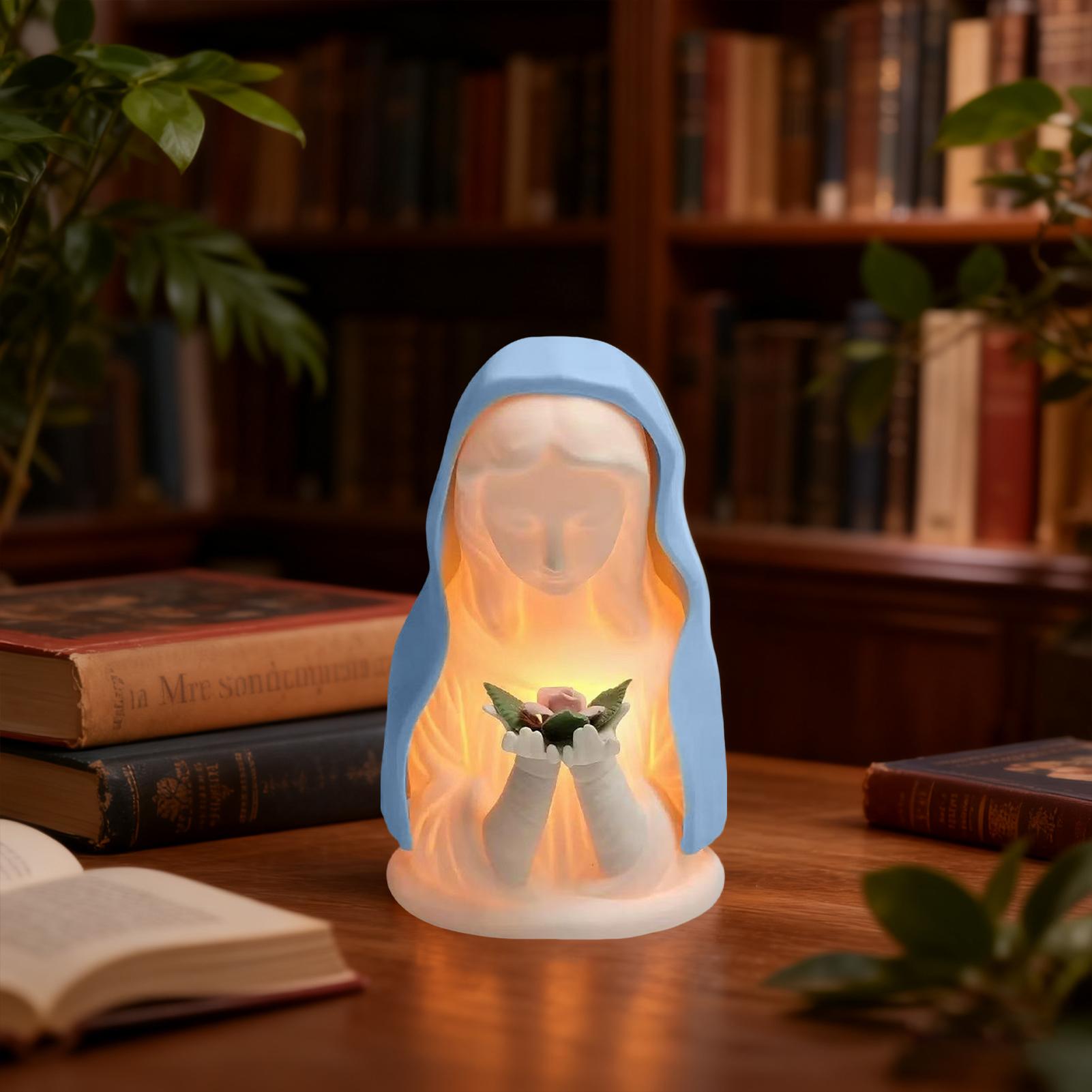 Decor Lighting India - Maagd Maria Lamp Warme Verlichting Figuur