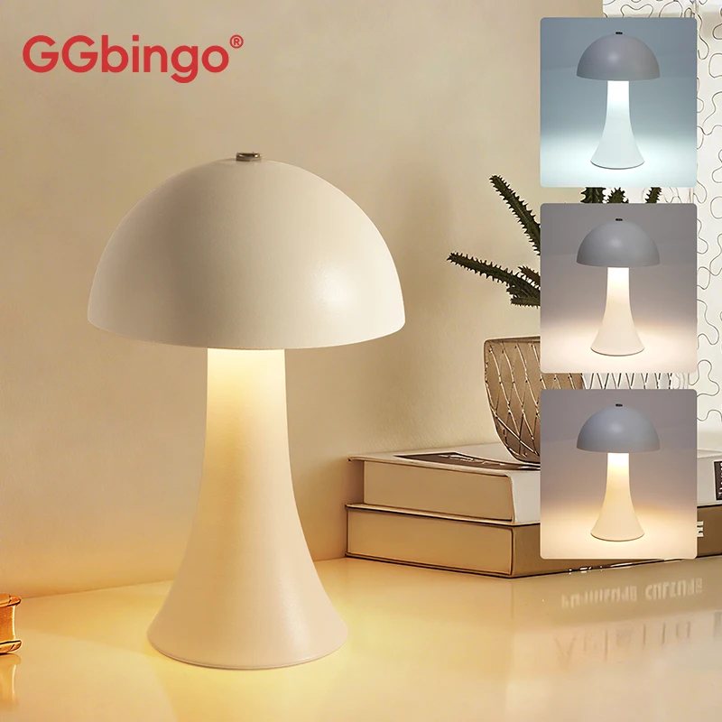 Mushroom Table Lamp - GGbingo Oplaadbare Nieuwe LED Tafellamp Retro