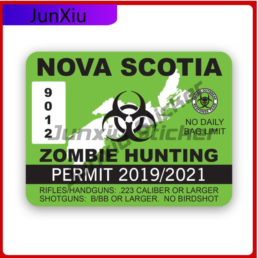 Nova Decor & Lighting Vase - Nova Scotia Zombie Jachtvergunning Sticker Creatieve