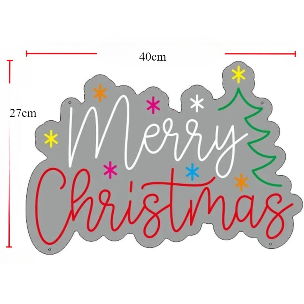 Vrolijk kerstfeest neonbord me - Wall Decor Lighting Tree recensie en prijs