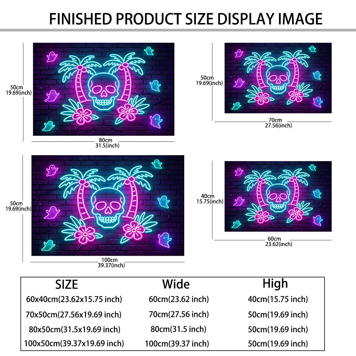 Neonlicht muursticker palmboom - Wall Decor Lighting Tree recensie en prijs