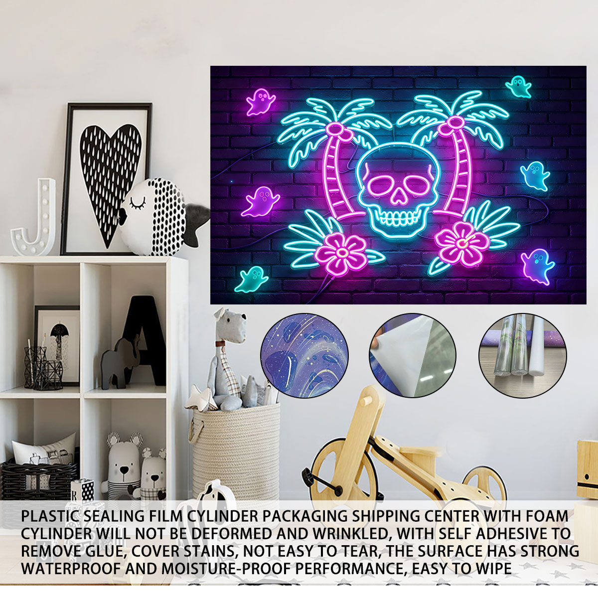 Neonlicht muursticker palmboom - Wall Decor Lighting Tree recensie en prijs