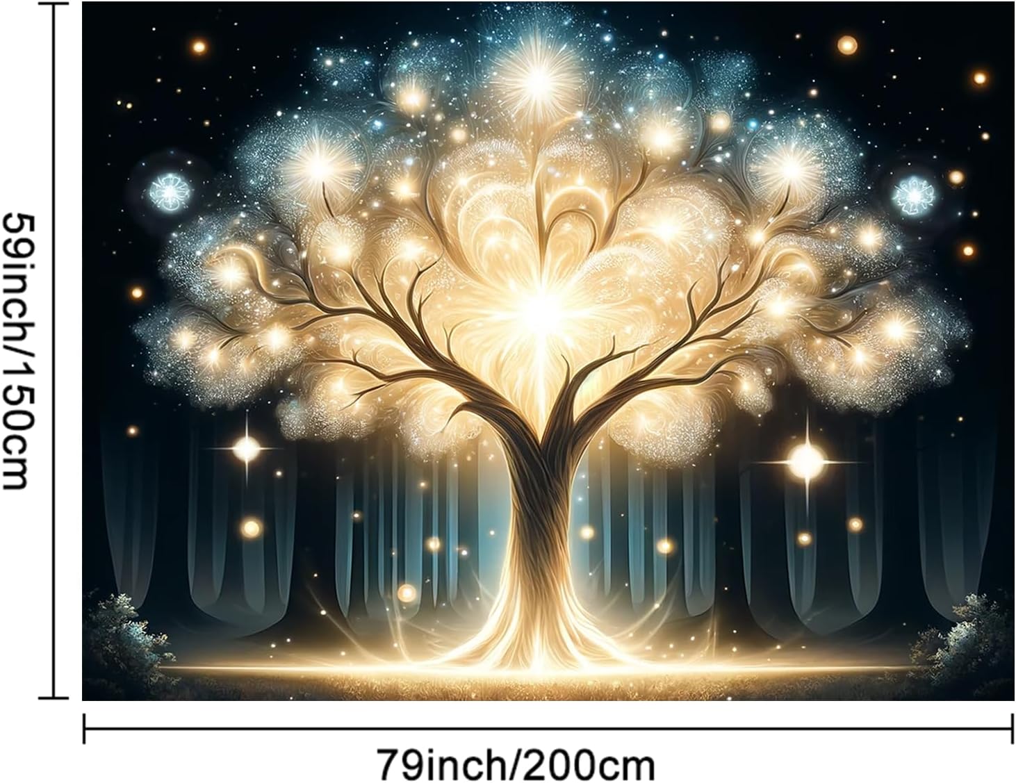 Gloeiende geestboom UV zwart l - Wall Decor Lighting Tree recensie en prijs