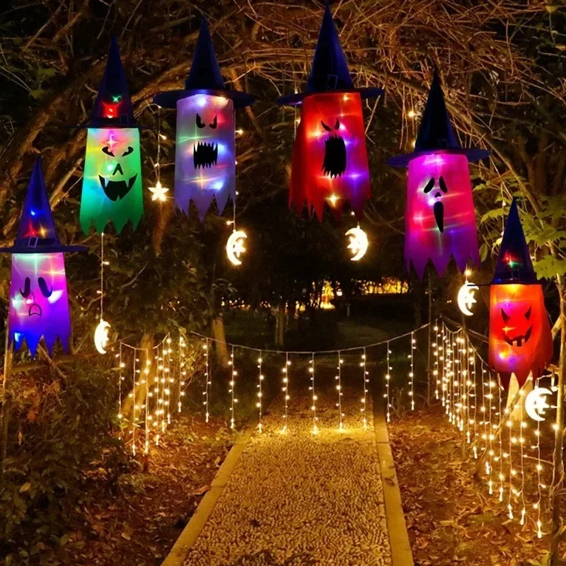 Halloween hangende gloeiende s - Home Decor Lighting Tree recensie en prijs