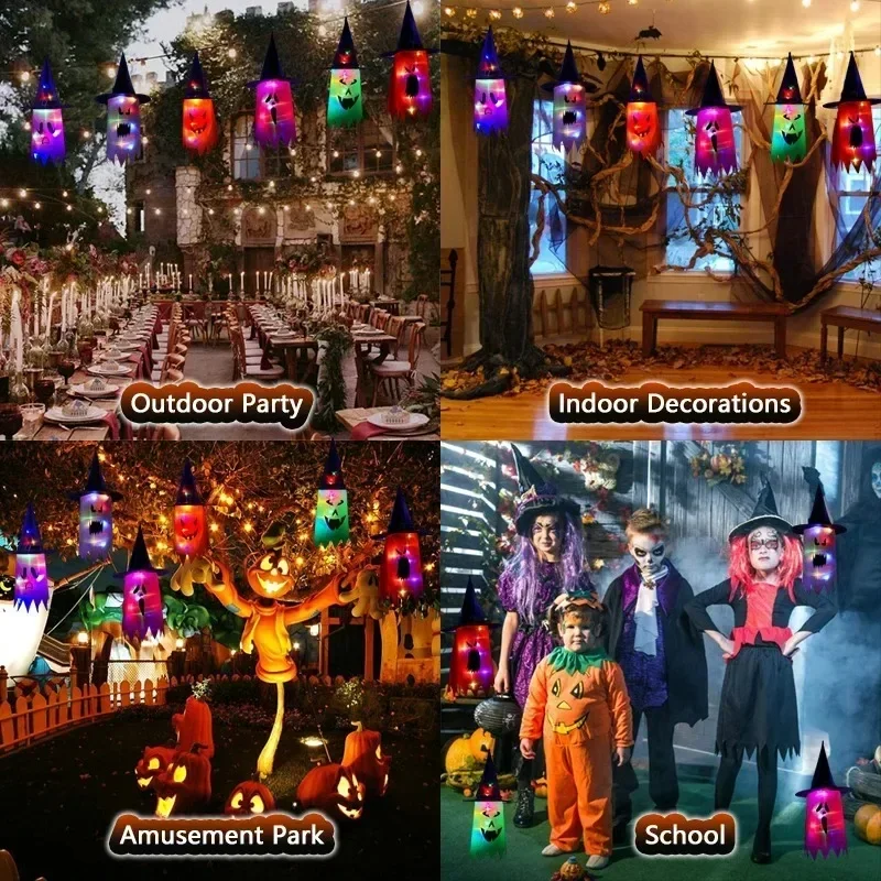 Halloween hangende gloeiende s - Home Decor Lighting Tree recensie en prijs