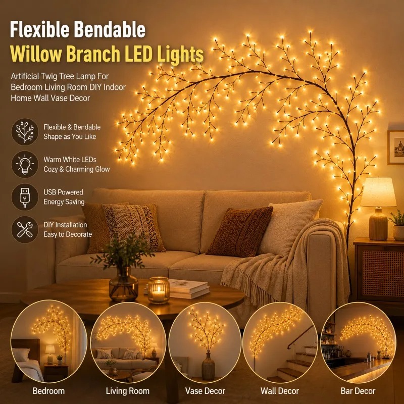 LED-boomtakwandlampen Flexibel - Wall Decor Lighting Tree recensie en prijs