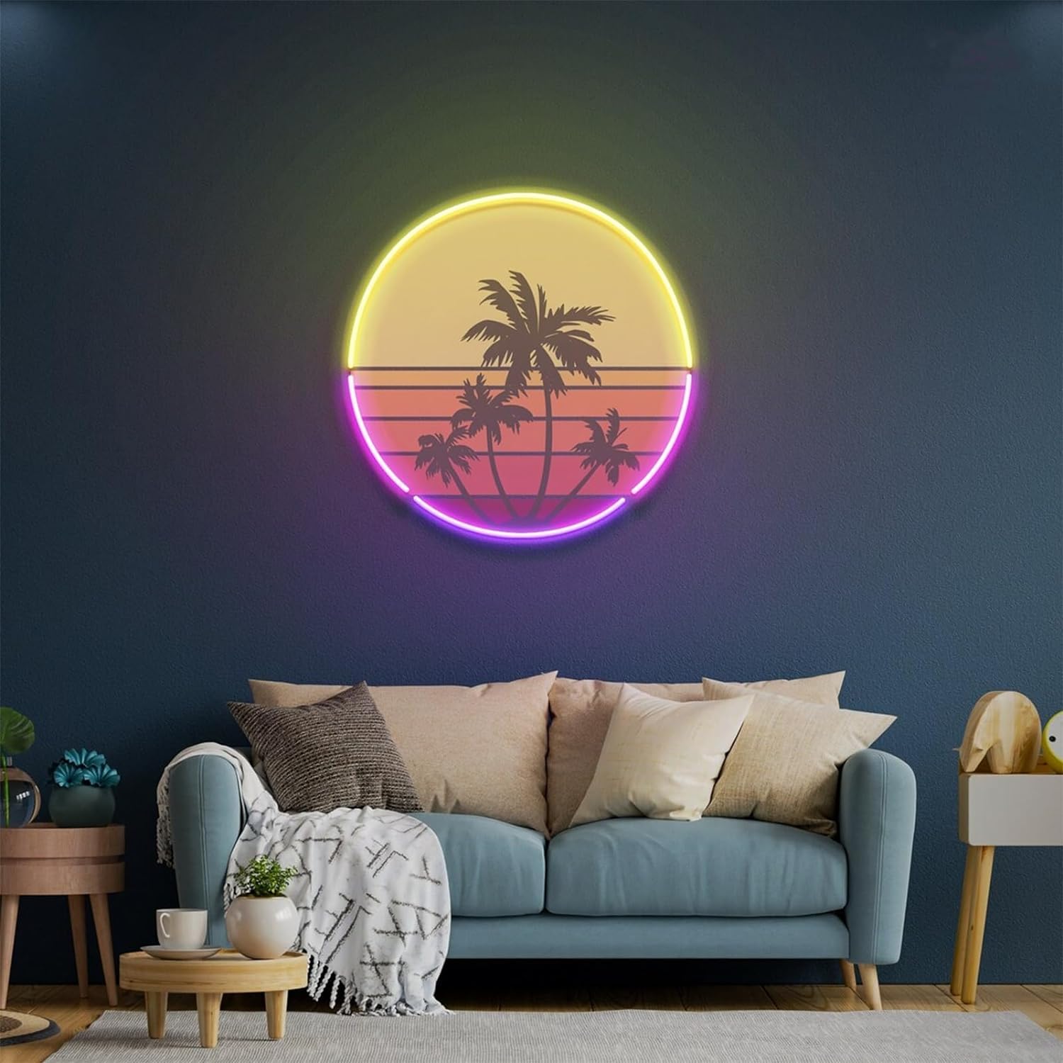 Zonsondergang neonlicht geschi - Wall Decor Lighting Tree recensie en prijs