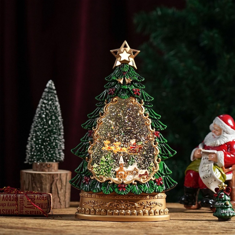 Sneeuwbol Muziekdoos Kerst San - Home Decor Lighting Tree recensie en prijs