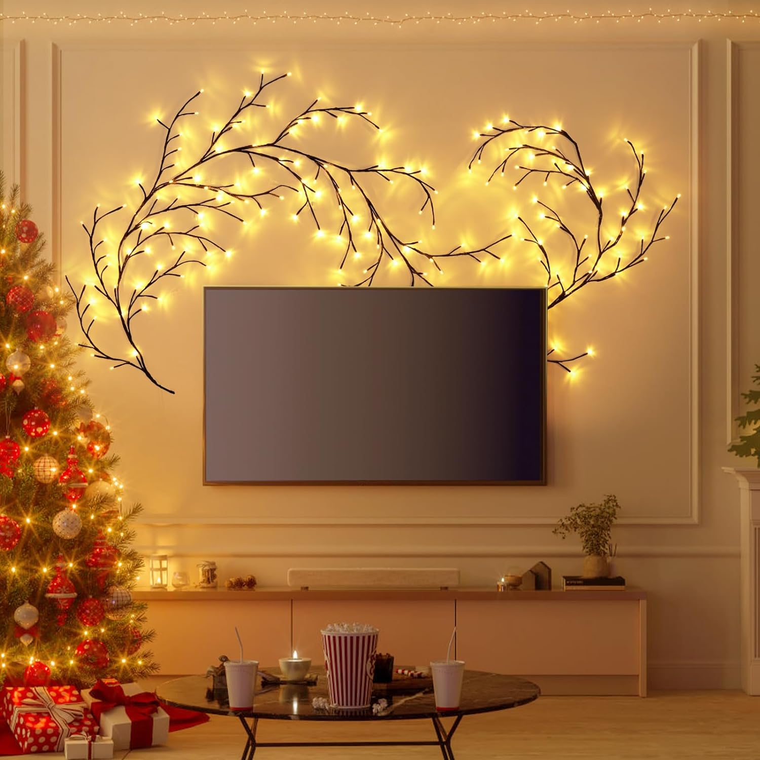 96LEDS buigbare wilgenwijnstok - Wall Decor Lighting Tree recensie en prijs