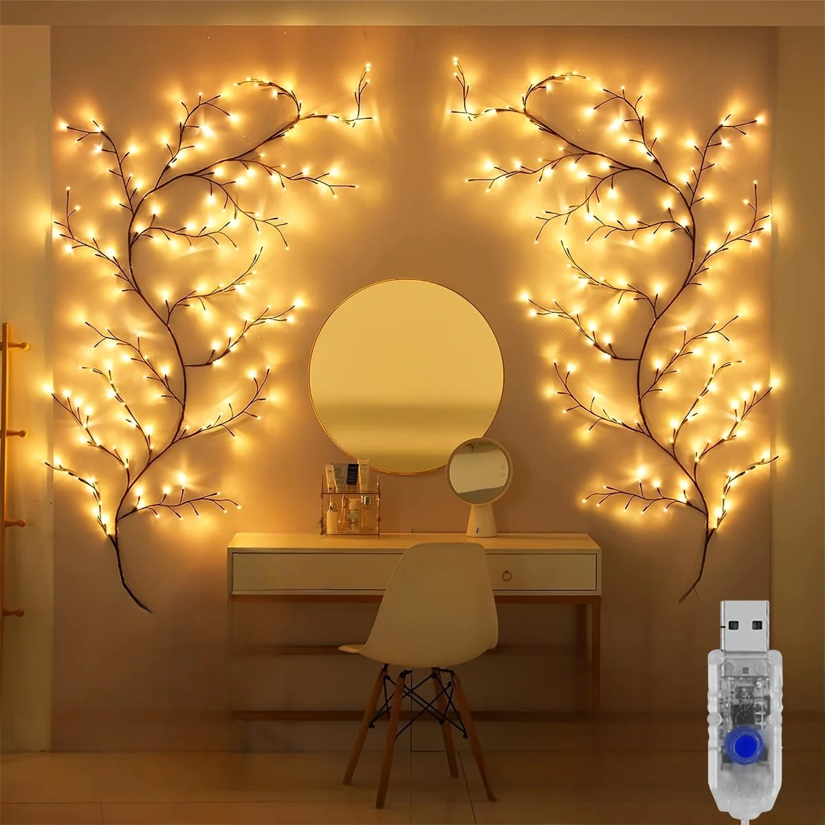 96LEDS buigbare wilgenwijnstok - Wall Decor Lighting Tree recensie en prijs