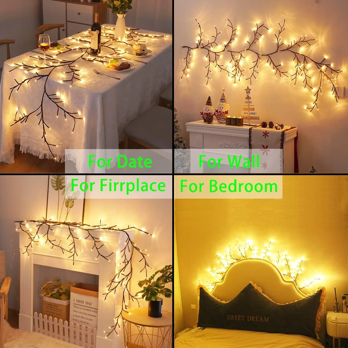 96LEDS buigbare wilgenwijnstok - Wall Decor Lighting Tree recensie en prijs