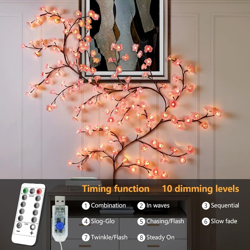 LED kersenbloesem boomtak verl - Wall Decor Lighting Tree recensie en prijs