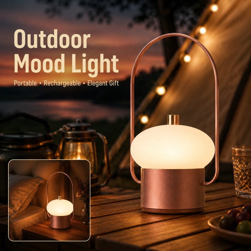Oplaadbare draagbare paddensto - Mushroom Table Lamp recensie en prijs