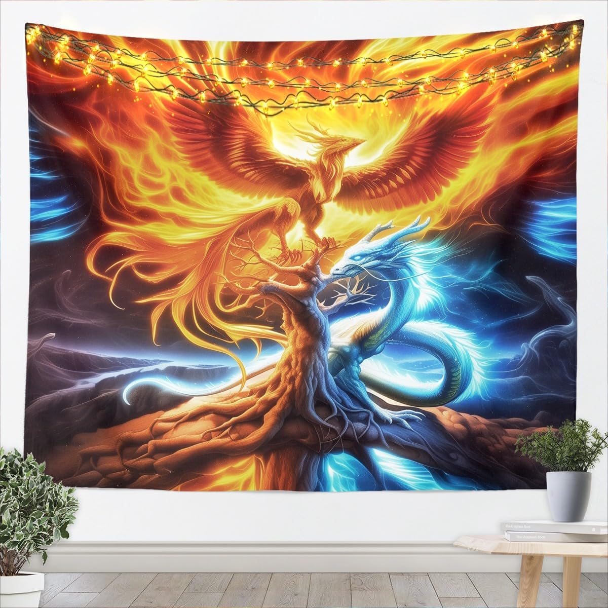 Luxe mystieke bosboom wandtapi - Wall Decor Lighting Tree recensie en prijs