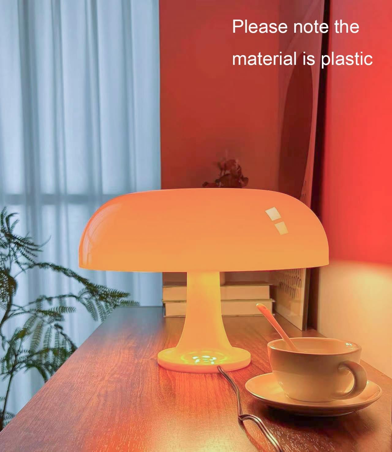 Oranje paddenstoelvormige tafe - Mushroom Table Lamp recensie en prijs
