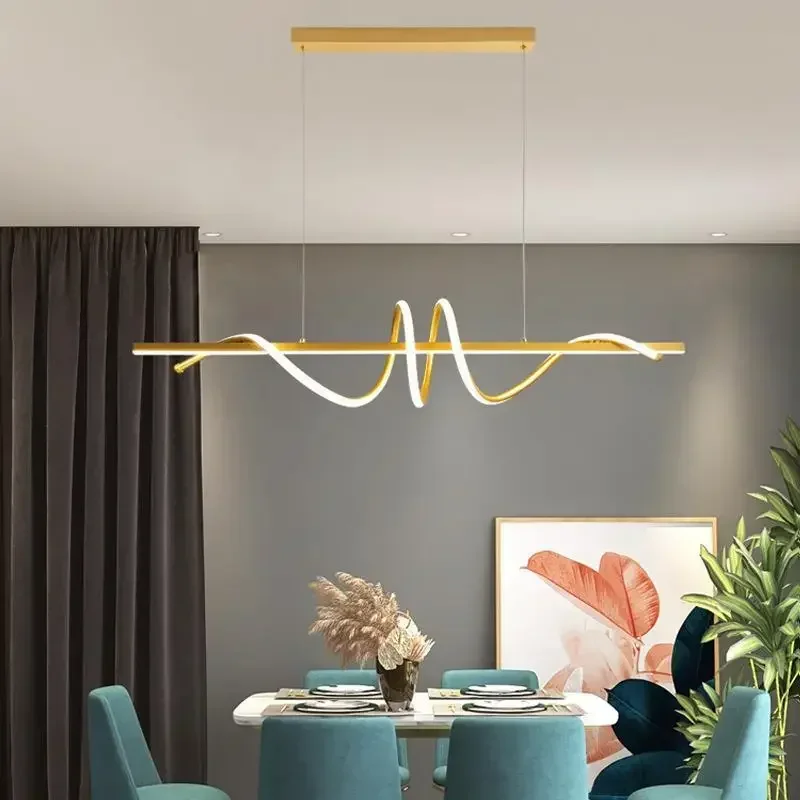 2023 Nieuwe Gebogen Eetkamer B - Decor Lighting Fixtures recensie en prijs