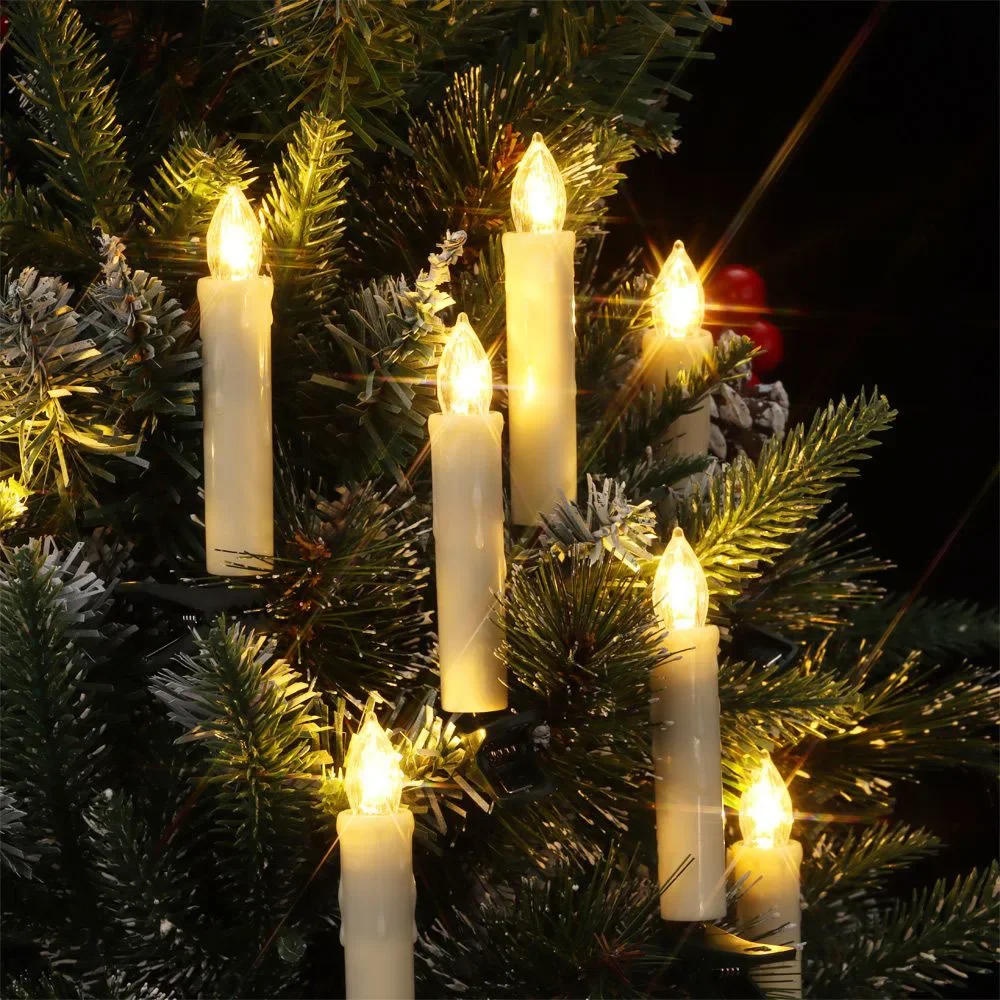 Vlamloze Taper Kerst Kaars Lic - Home Decor Lighting Tree recensie en prijs