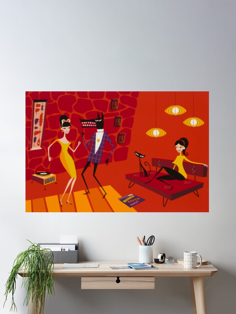 Josh Agle Bossa Nova nu foto c - Nova Decor & Lighting Vase recensie en prijs
