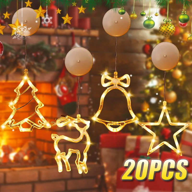 1-20 STKS LED Kerst Zuignap Ve - Wall Decor Lighting Tree recensie en prijs