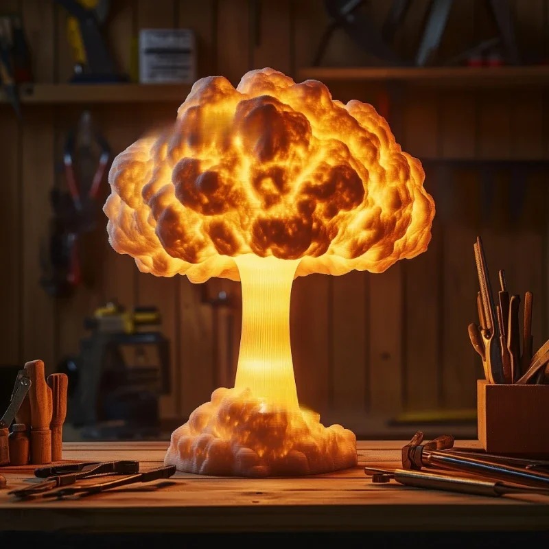 USB-aangedreven atoomvormige p - Mushroom Table Lamp recensie en prijs