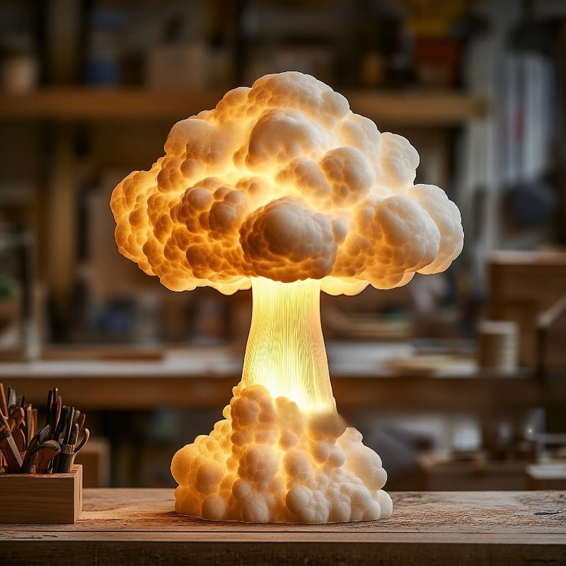 USB-aangedreven atoomvormige p - Mushroom Table Lamp recensie en prijs