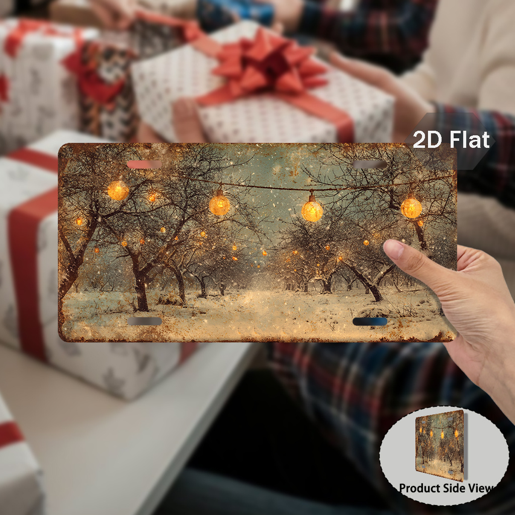 2D platte print winterlichtenk - Wall Decor Lighting Tree recensie en prijs